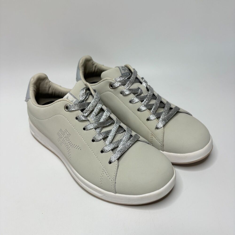KURU Roam White Gray Casual Orthopedic Classic Court Shoes Womens Size 8